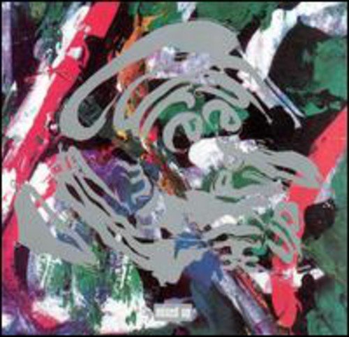 CD cover for The Cure’s “Mixed Up” with abstract, colorful paint strokes.