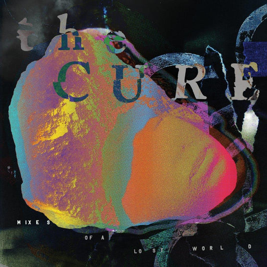 CD cover for The Cure’s “Mixes Of A Lost World” with abstract art.