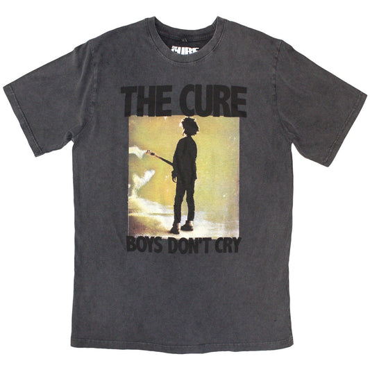 Stone wash t-shirt featuring “The Cure” album artwork, size small.
