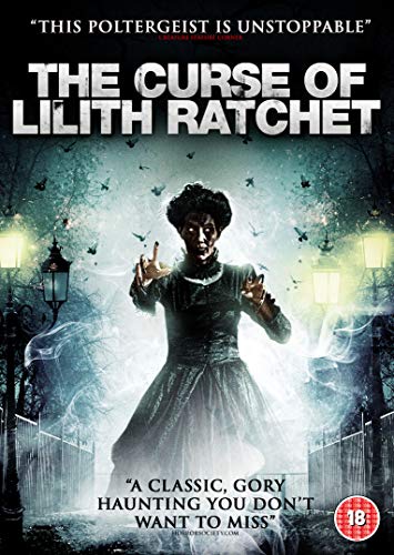 DVD cover for "The Curse of Lilith Ratchet" featuring a ghostly woman.