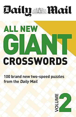 Front cover of Daily Mail All New Giant Crosswords Volume 2 puzzle book.