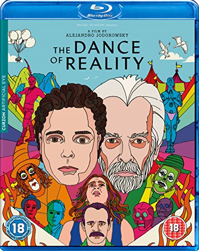 Blu-ray cover art for The Dance of Reality featuring colorful, illustrated character portraits.