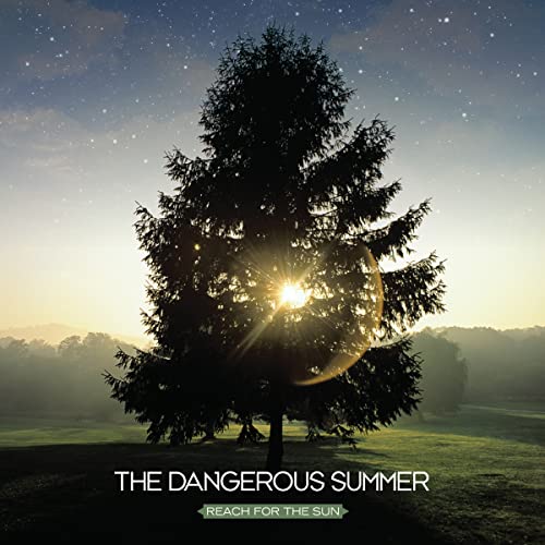 CD cover: Silhouette of a tree against a starry, sunlit sky.