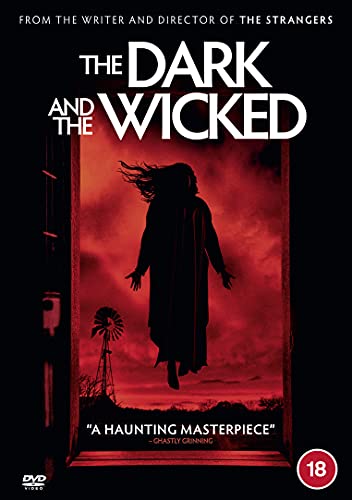 DVD cover for "The Dark and the Wicked" with a silhouette of a person floating.