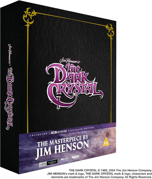 Black steelbook case for "The Dark Crystal" 4K + Blu-ray edition.