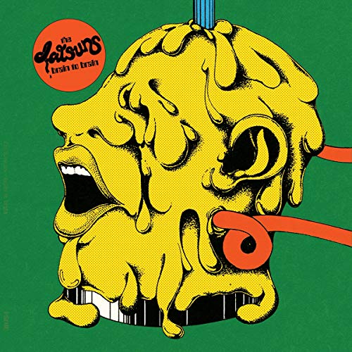 Yellow melting head illustration on a green background with red wires and text.