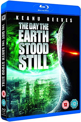 Blu-ray cover for "The Day The Earth Stood Still" featuring Keanu Reeves.
