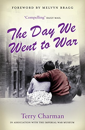 Book cover: father and child watching soldiers march during wartime.
