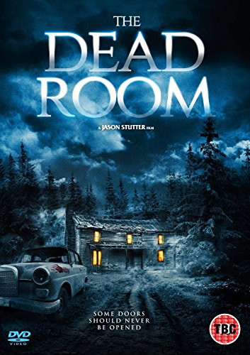 DVD cover for "The Dead Room" with a haunted house and old car.