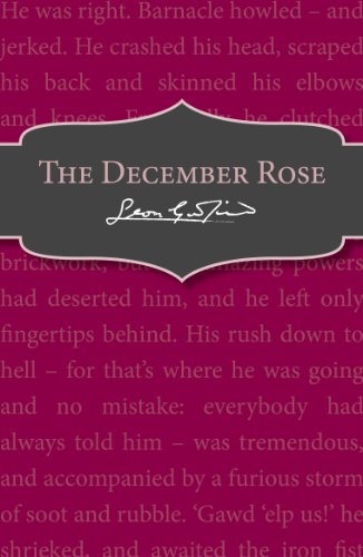 Book cover: "The December Rose" by Leonie Caldecott, with dark text on pink.