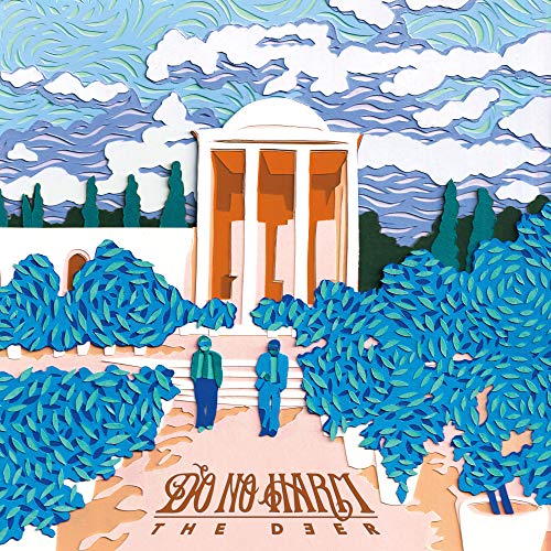 Album cover: painted landscape with classical building and figures.