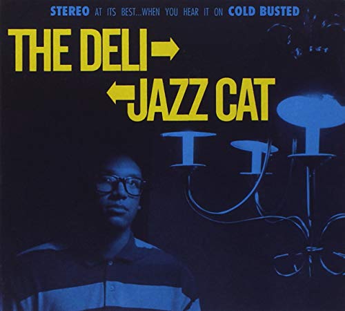 CD cover: "The Deli - Jazz Cat" with a man and lamp illustration.