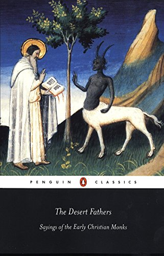 Book cover depicting a monk and a demonic centaur figure.