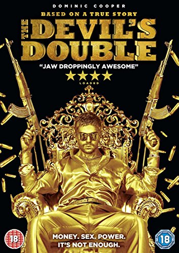 DVD cover: man in gold suit seated on ornate gold throne, holding rifles.