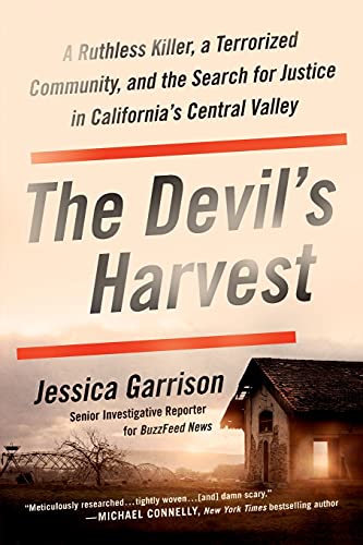 Book cover for "The Devil's Harvest" with a farm building and fields.