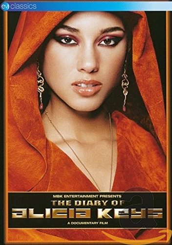 DVD cover featuring Alicia Keys in an orange hooded garment, with gold text at the bottom.