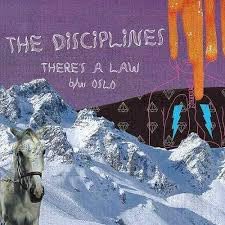 Collage album cover with mountains, a horse, and abstract orange shapes.