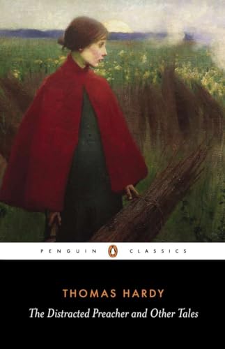 Book cover: woman in red cape, field, text “The Distracted Preacher.”