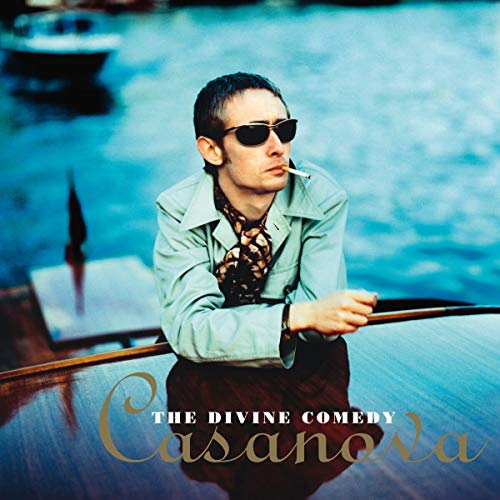 Album cover for The Divine Comedy’s “Casanova” featuring a man with sunglasses.