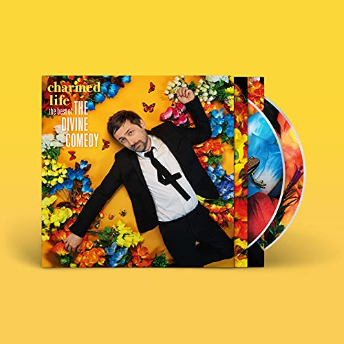 Album cover for The Divine Comedy’s “Charmed Life” featuring a man in flowers.