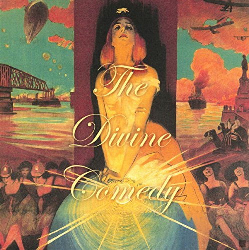 CD cover: woman with upward gaze, surreal landscape, text "The Divine Comedy".