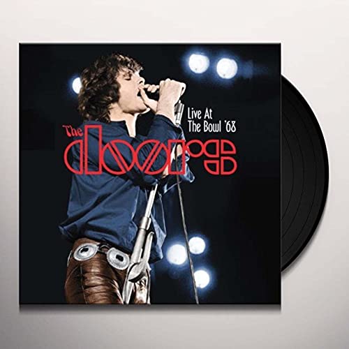 The Doors vinyl record cover featuring Jim Morrison performing live.