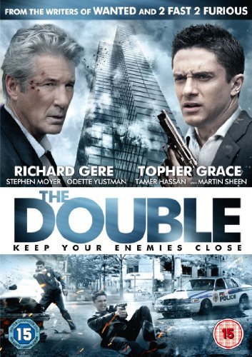 DVD cover for "The Double" featuring Richard Gere and Topher Grace.