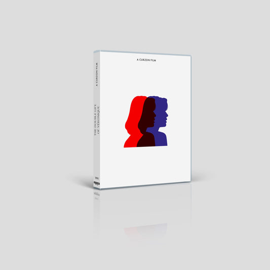 Blu-ray case with overlapping red and blue silhouettes of women’s profiles.