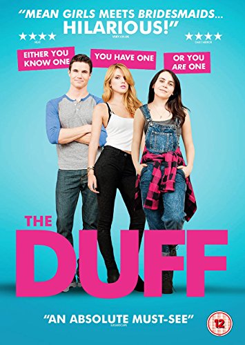 DVD cover for "The Duff" featuring three young adults.
