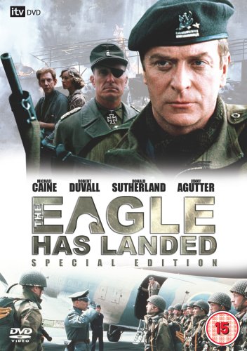DVD cover for "The Eagle Has Landed" featuring soldiers and actors.