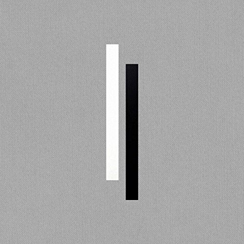 CD cover with a gray textured background and two vertical bars.