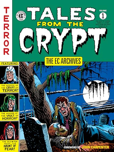 Vintage comic book cover for “Tales From The Crypt” with spooky imagery.