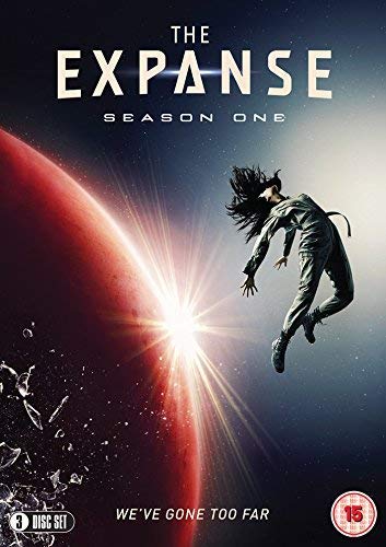 Cover of "The Expanse: Season One" DVD, featuring a figure floating near a planet.