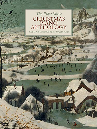 Sheet music book cover with a winter landscape painting.