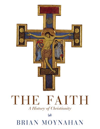 Book cover featuring a gold crucifix with figures and title "The Faith.