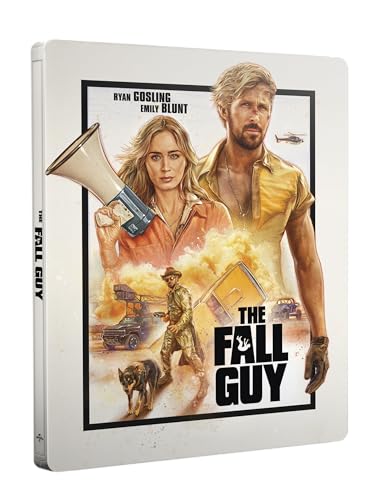 “The Fall Guy” Blu-ray cover featuring Ryan Gosling and Emily Blunt.