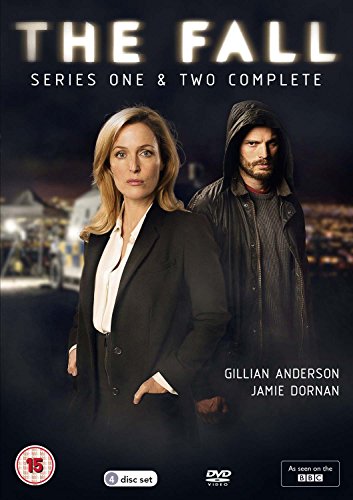 DVD cover for "The Fall" featuring Gillian Anderson and Jamie Dornan.