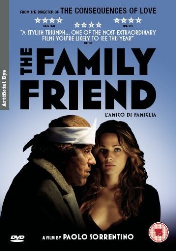 DVD cover for "The Family Friend" featuring two people in close-up.
