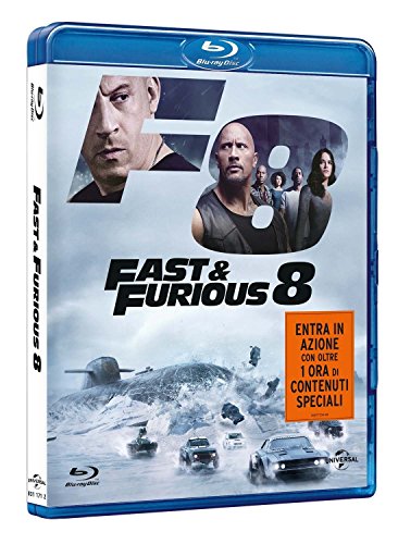 "Blu-ray cover featuring cars racing near a crashing plane in a snowy landscape."