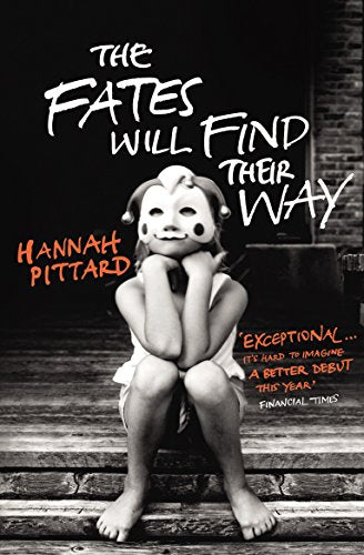 Book cover: child with clown makeup seated on steps, dark background.