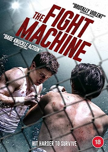 DVD cover for "The Fight Machine" depicting two men boxing behind a fence.