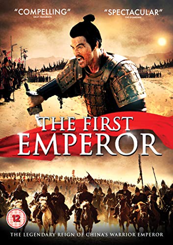 DVD cover for "The First Emperor" depicting a warrior on horseback.