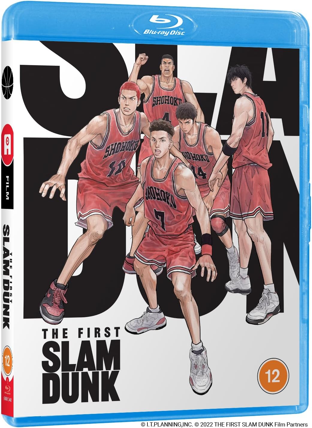 Blu-ray cover for “The First Slam Dunk” featuring basketball players.
