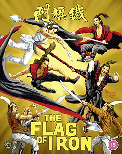 Blu-ray cover for "The Flag Of Iron" featuring martial artists in action.