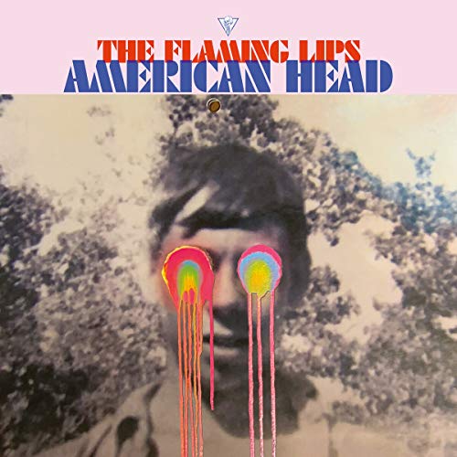 Album cover for The Flaming Lips’ “American Head” with blurred portrait and dripping paint.