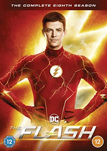 The Flash Season 8 DVD cover featuring the superhero in red suit.