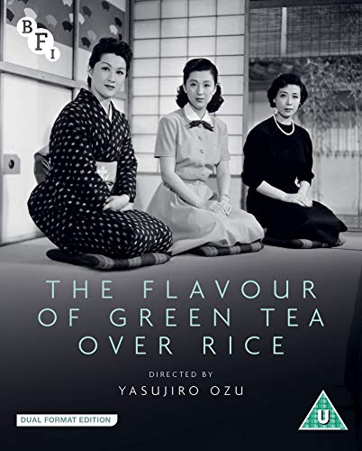 Black and white film poster for “The Flavour of Green Tea Over Rice.”