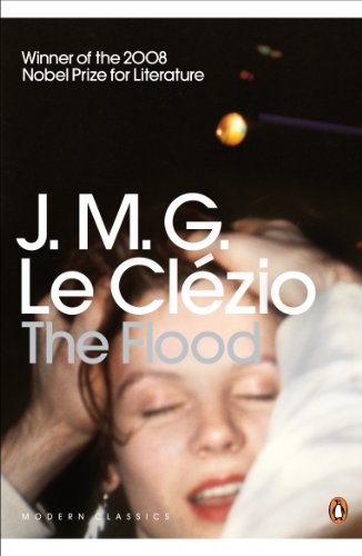 Book cover: "The Flood" by J.M.G. Le Clézio, with a portrait.