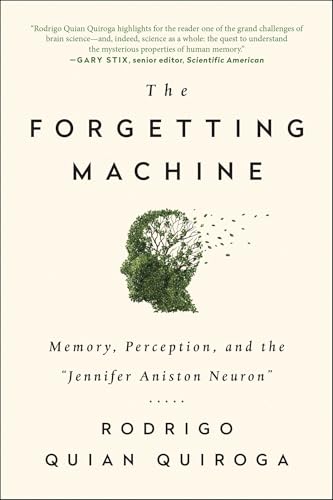 Book cover: "The Forgetting Machine" with a leafy brain illustration.