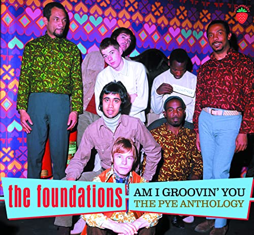 Album cover for The Foundations’ “Am I Groovin’ You” anthology, featuring the band.